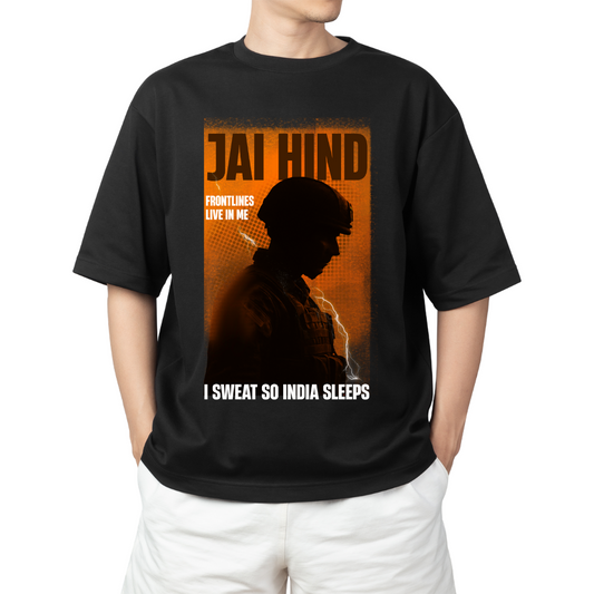 Jai Hind Unisex Oversized Tshirt-11