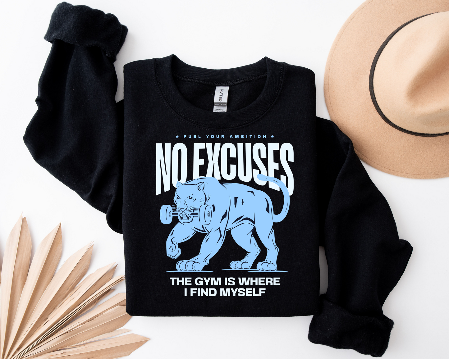 No Excuses Gym Sweatshirt