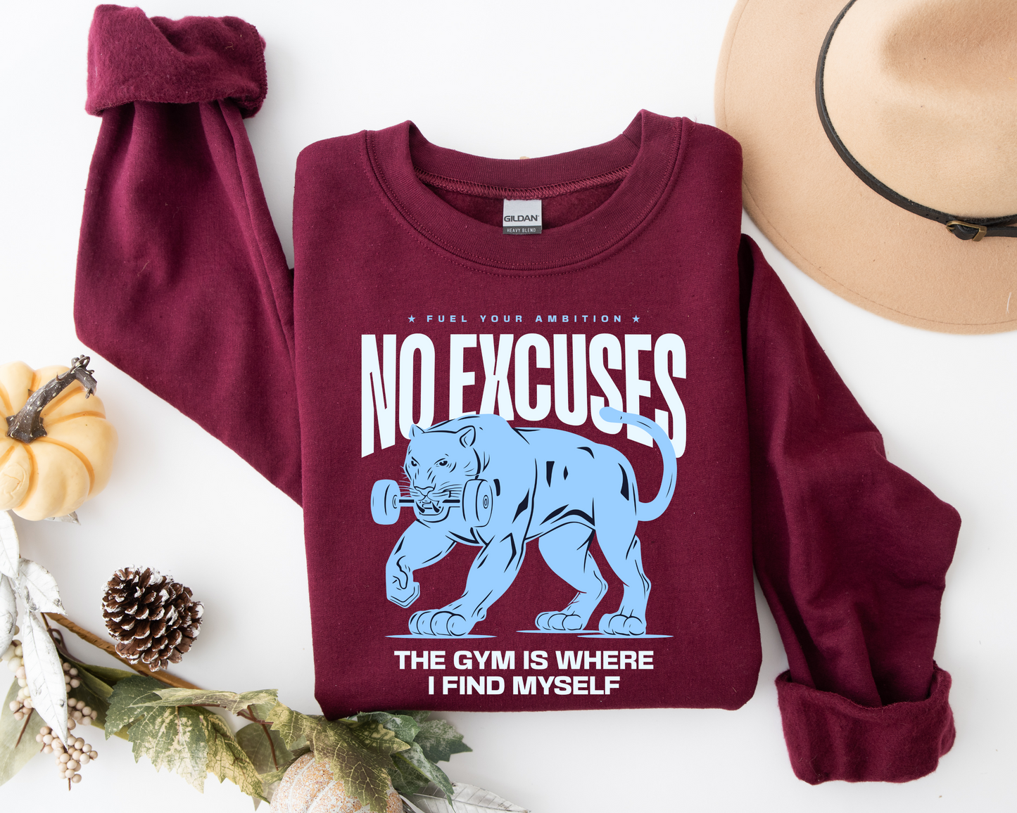 No Excuses Gym Sweatshirt