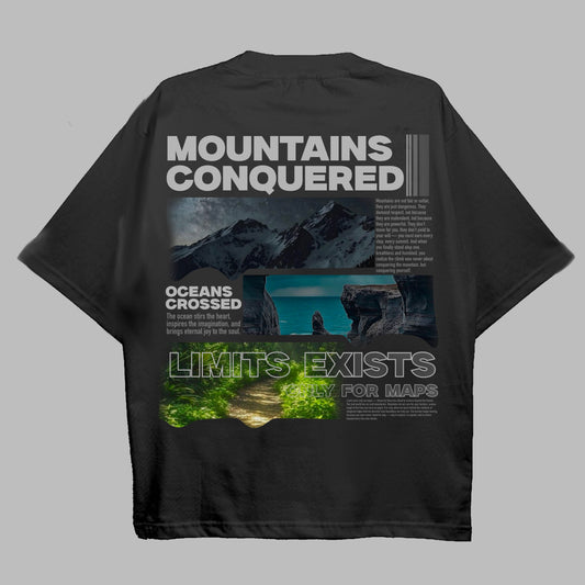 Unisex Oversize Travel Mountain Conquered