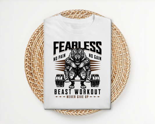 Fearless Beast Workout T-shirt